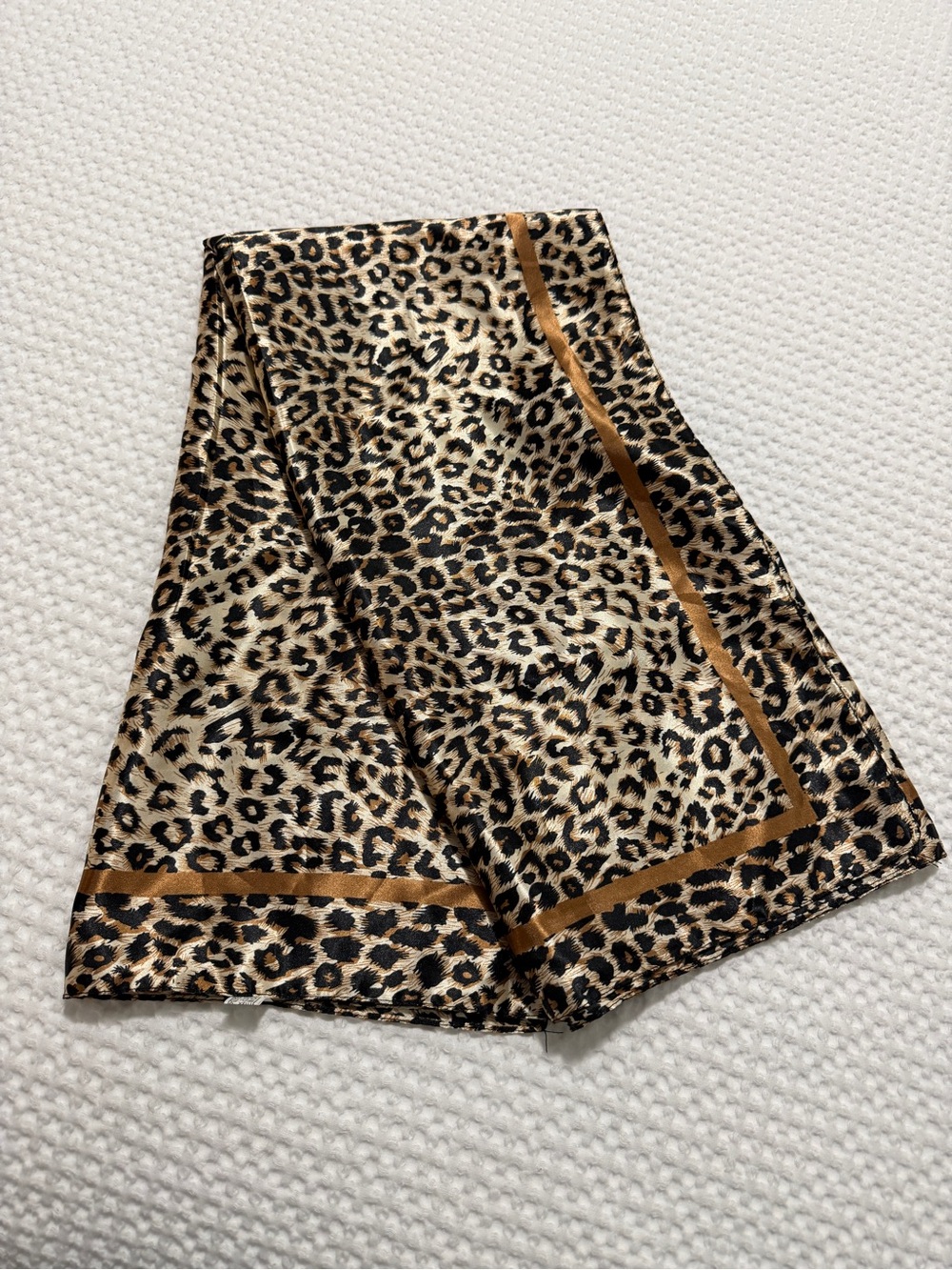 Leopard Print headscarves or Scarf in Tan and Black